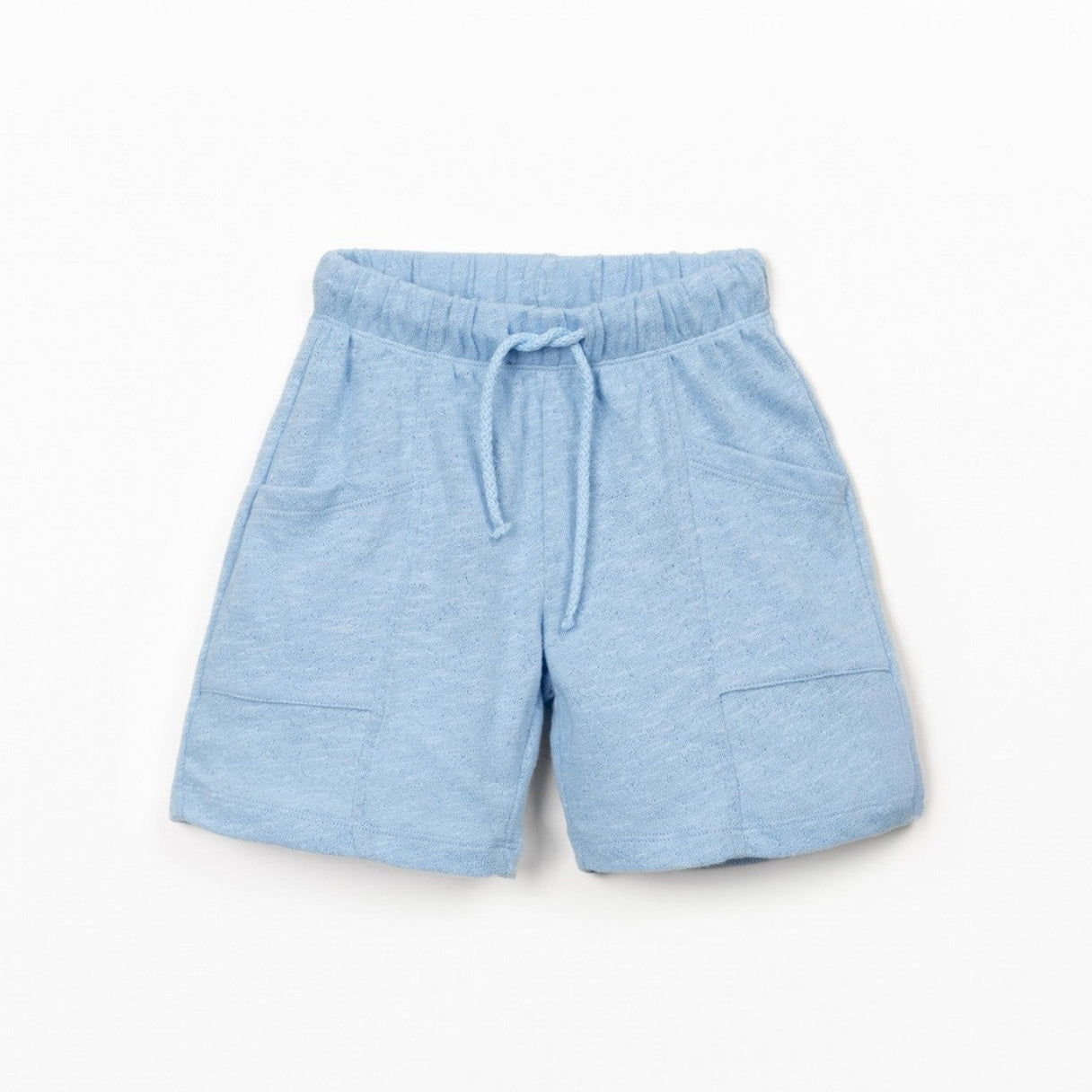 Boys Drawstring Jersey Shorts (Blue)
