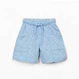 Boys Drawstring Jersey Shorts (Blue)