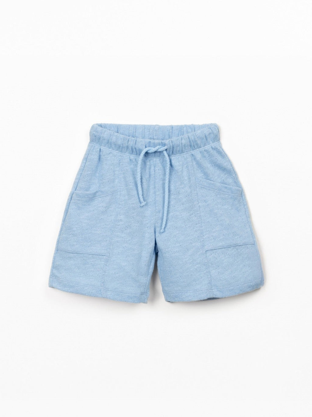 Boys Drawstring Jersey Shorts (Blue)