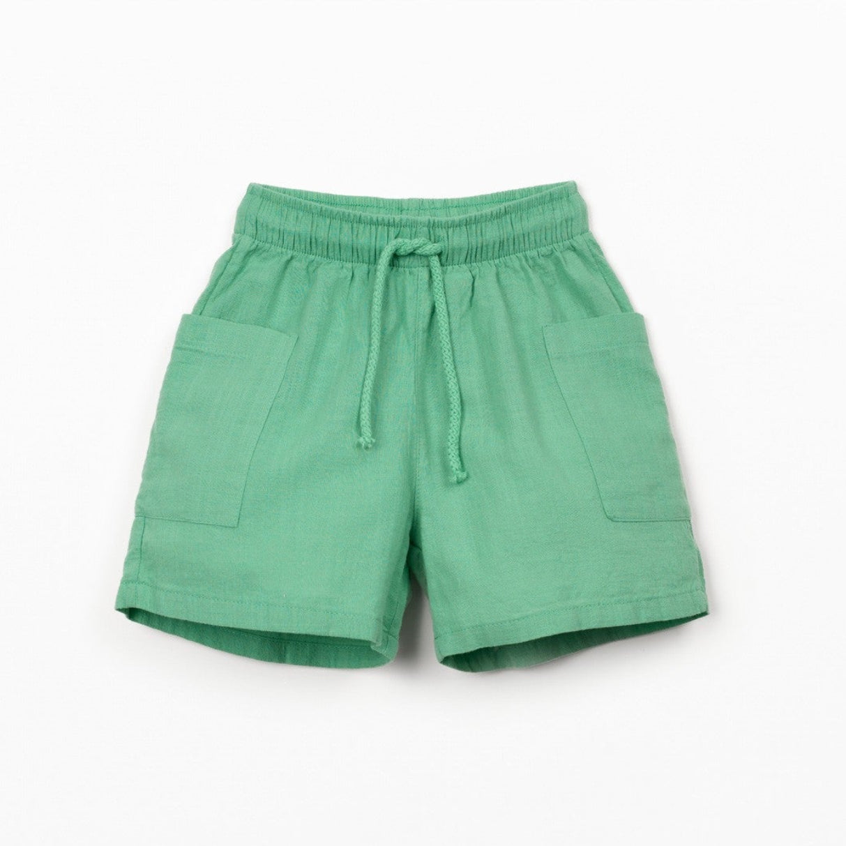 Boys Woven Drawstring Shorts (Mint Green)