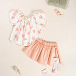 Girls Woven Skort (Salmon)