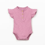 Organic Cotton Bodysuit With Front Opening