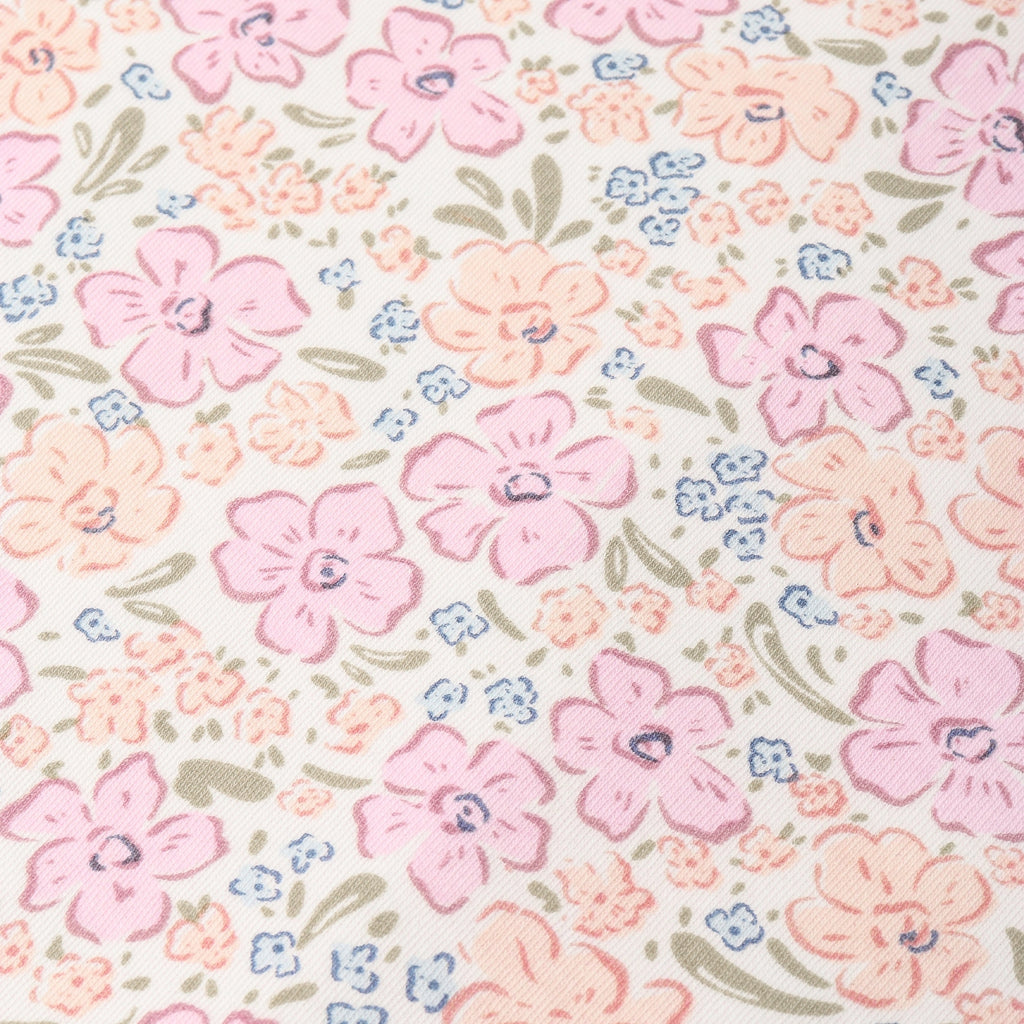 Organic Flutter Romper (Peony)