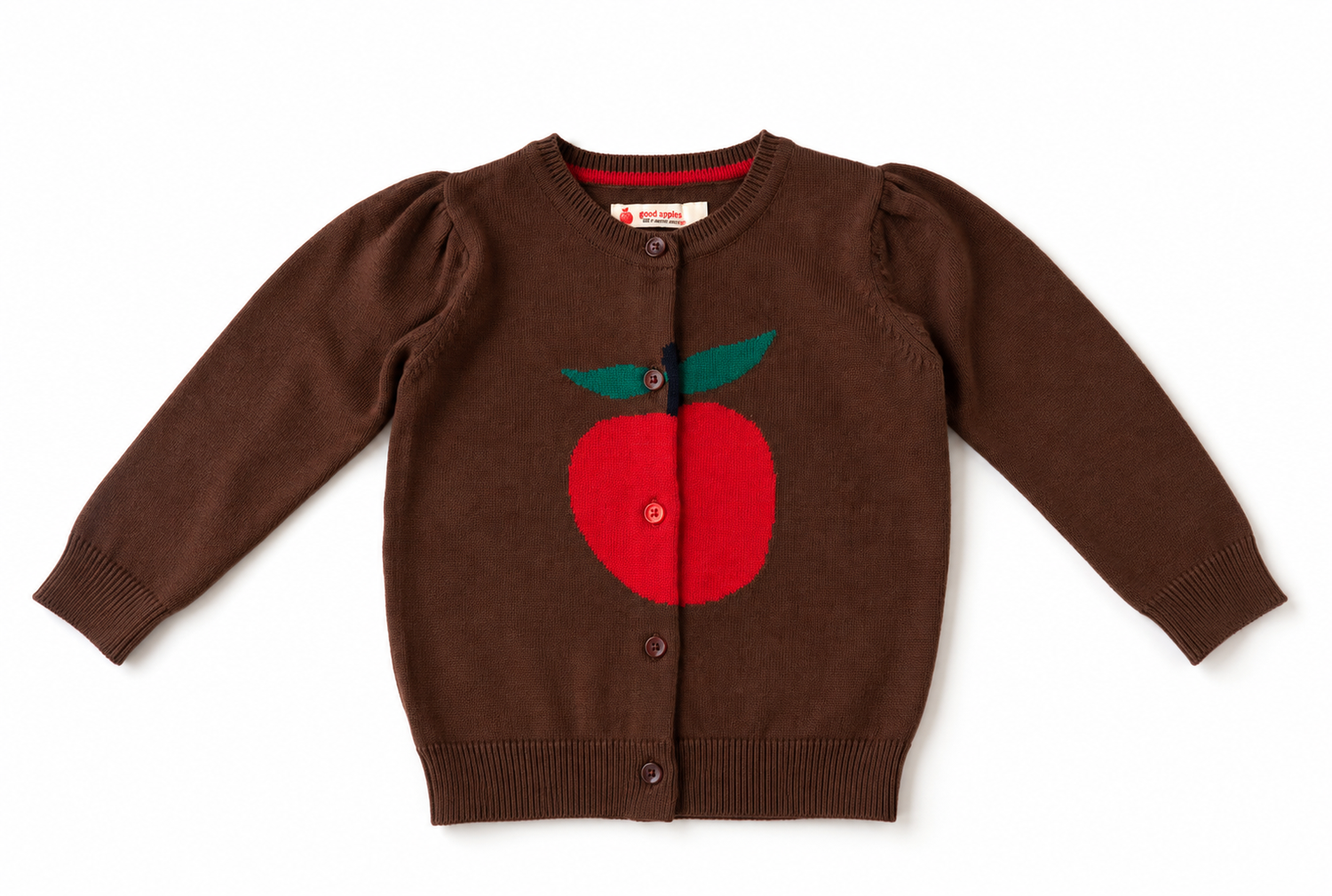 Brown Apple Cardigan