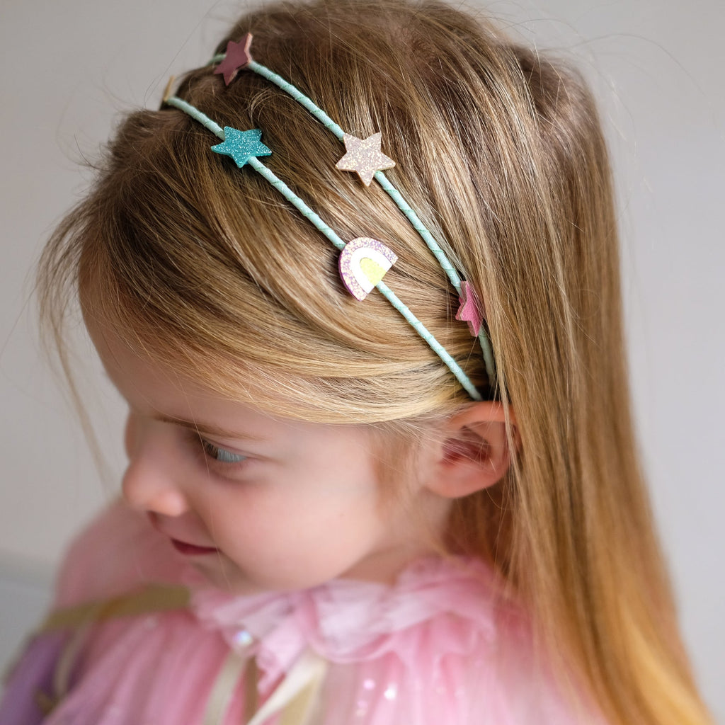 Rainbow and Star Double Alice (Turquoise)