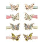 Floral Butterfly Mini Clips
