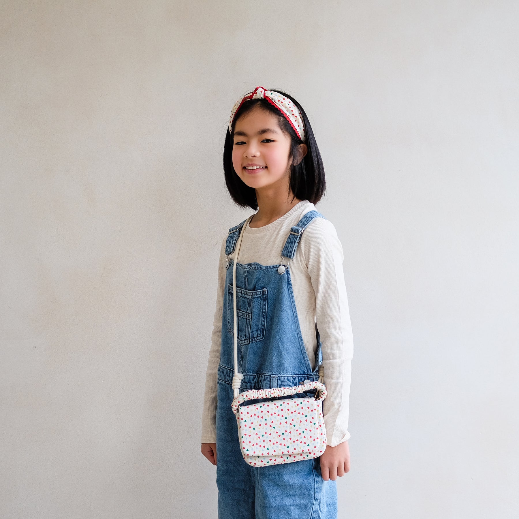 Heart Handle Bag (Cream)