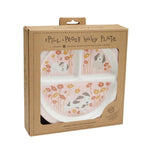 Divided Suction Plate (Puppies & Poppies)