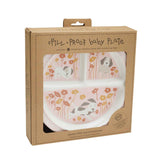 Divided Suction Plate (Puppies & Poppies)