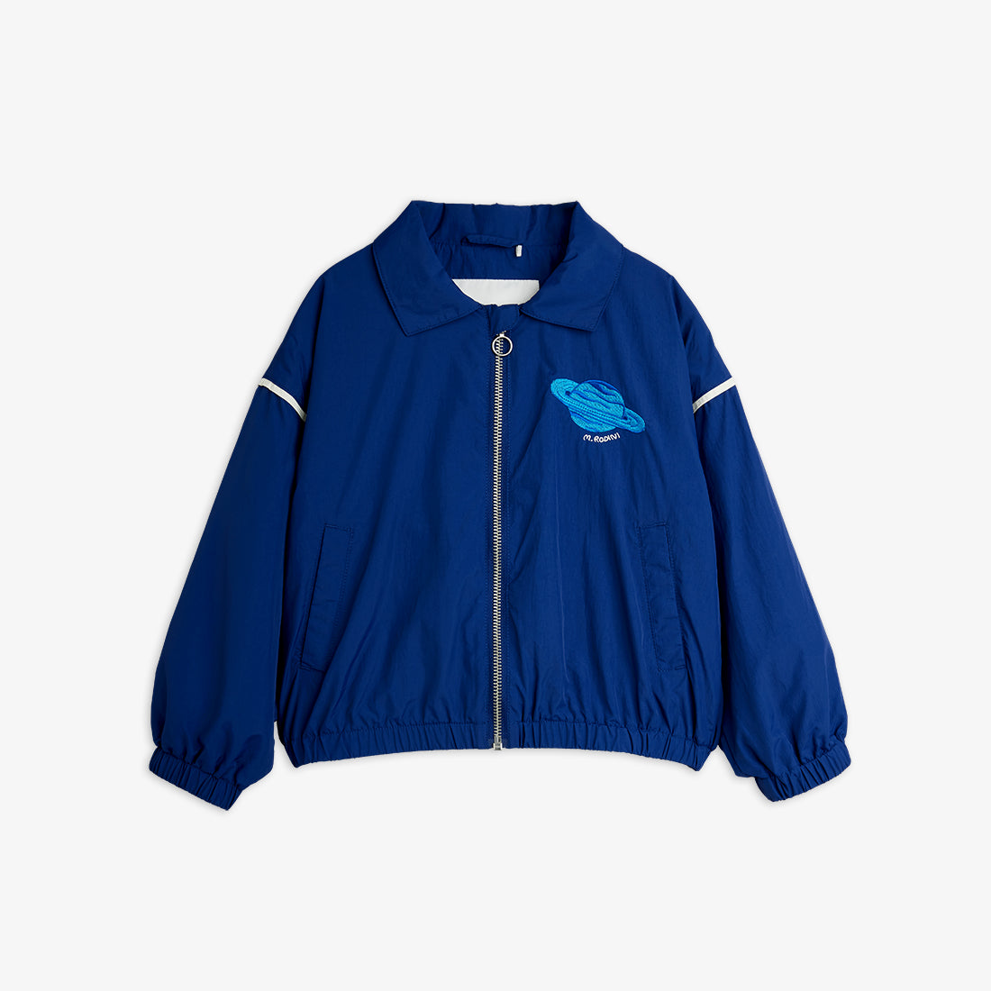 Planet Embroidered Nylon Jacket (Blue)