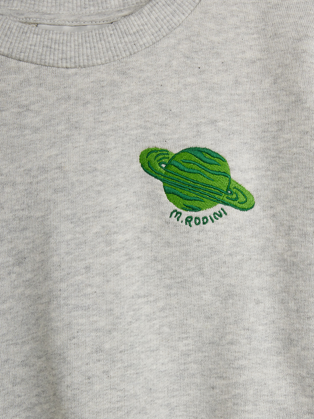 Planet Embroidered Sweatshirt (Grey Melange)