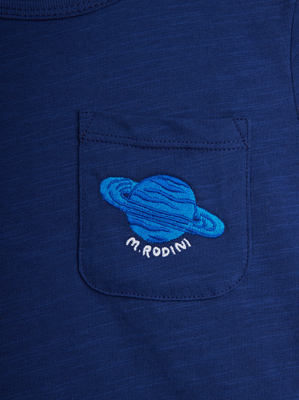 Planet Embroidered Short Sleeve Tee (Blue)