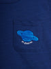 Planet Embroidered Short Sleeve Tee (Blue)