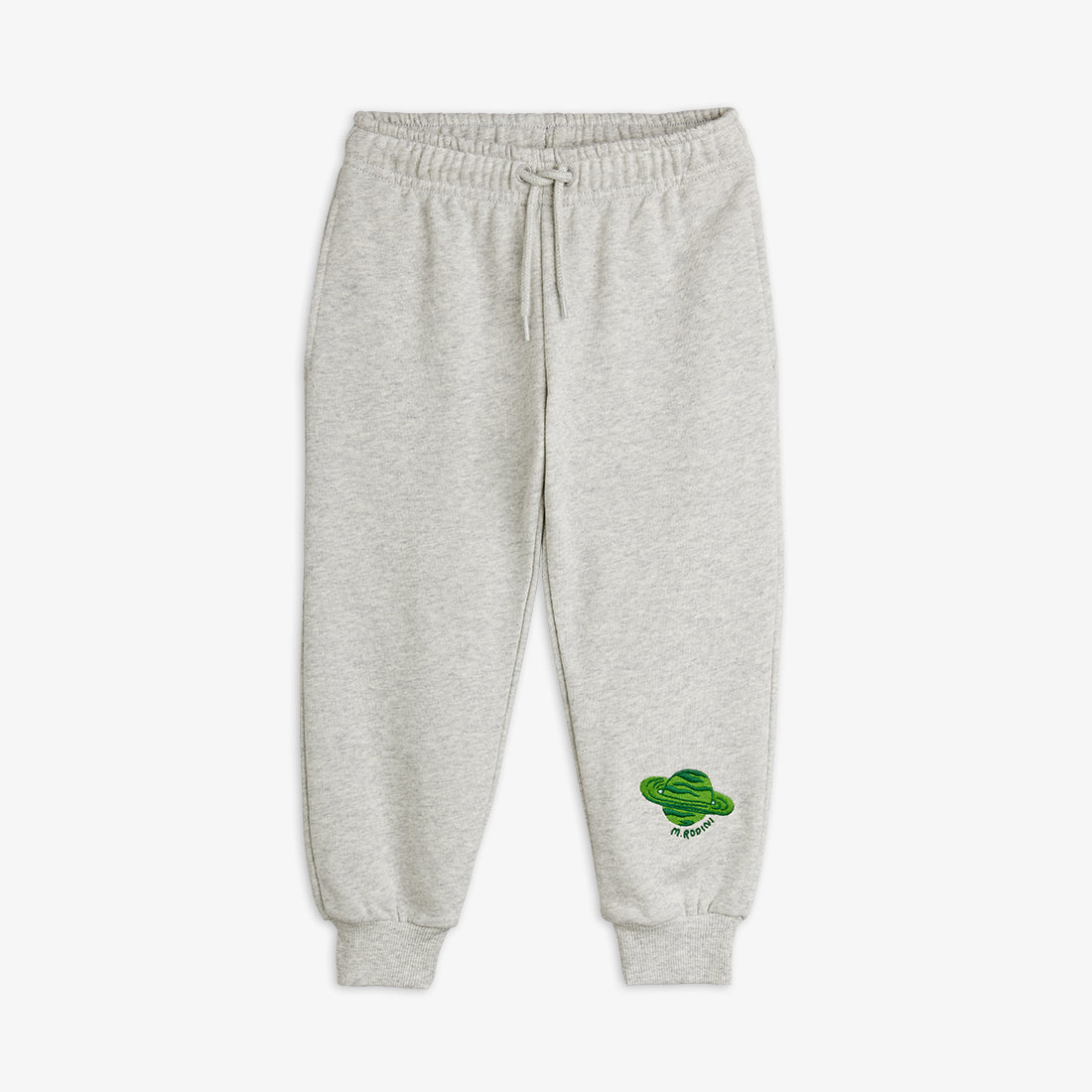 Planet Embroidered Sweatpants (Grey Melange)