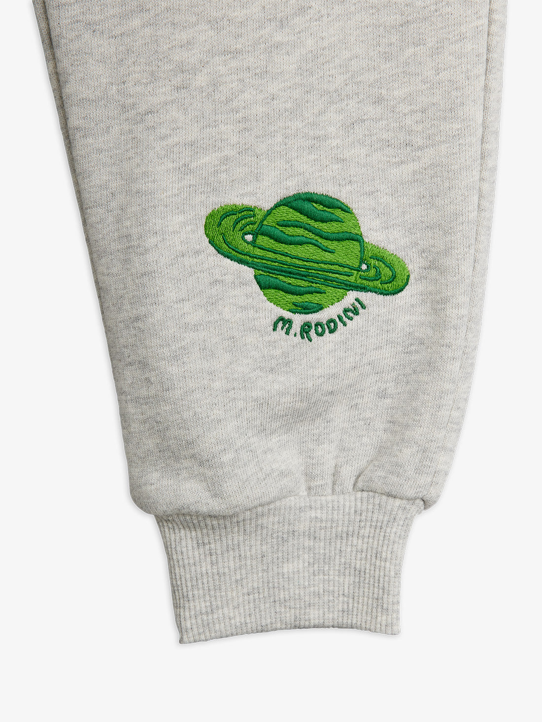Planet Embroidered Sweatpants (Grey Melange)