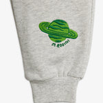 Planet Embroidered Sweatpants (Grey Melange)