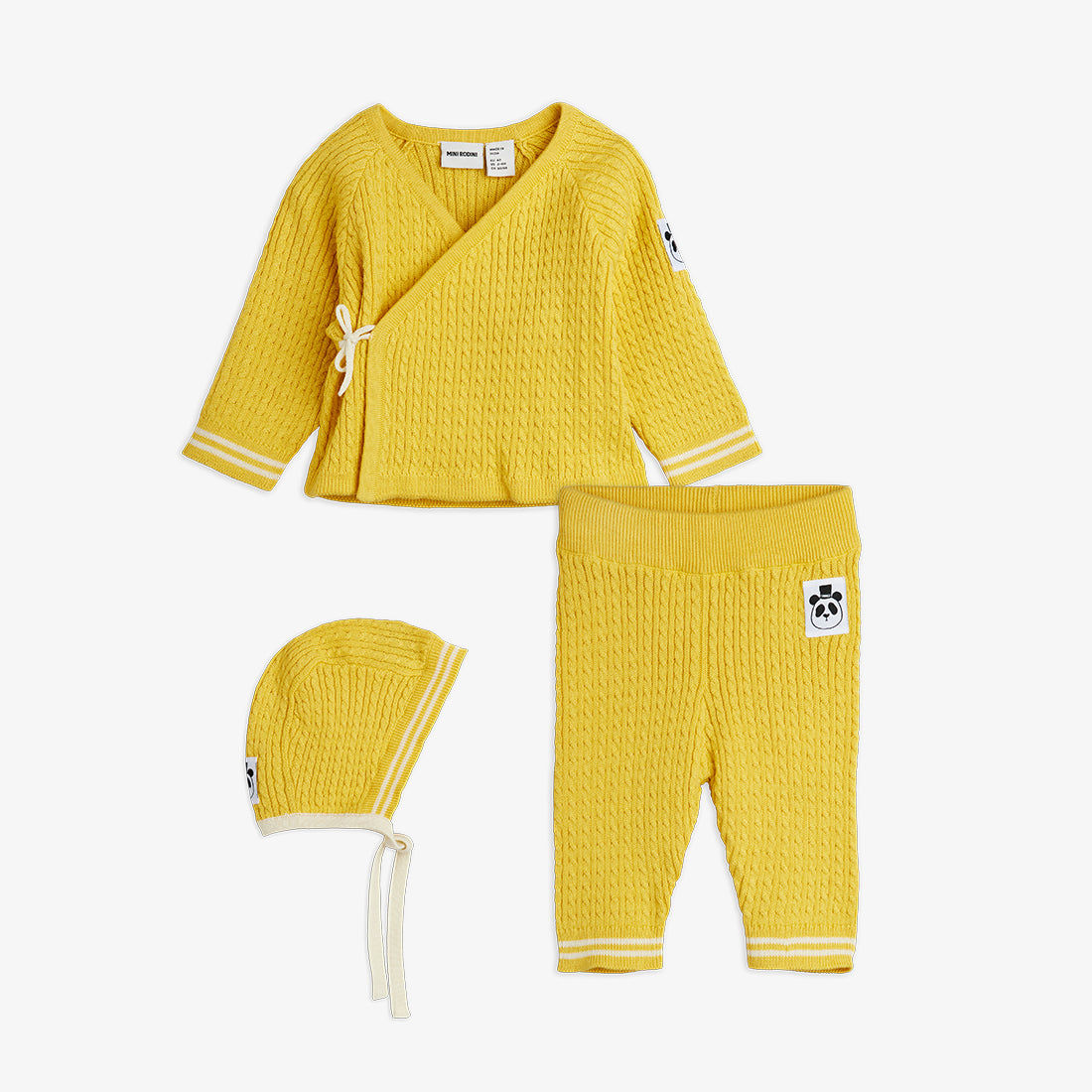 Cable Knit Baby Kit (Yellow)