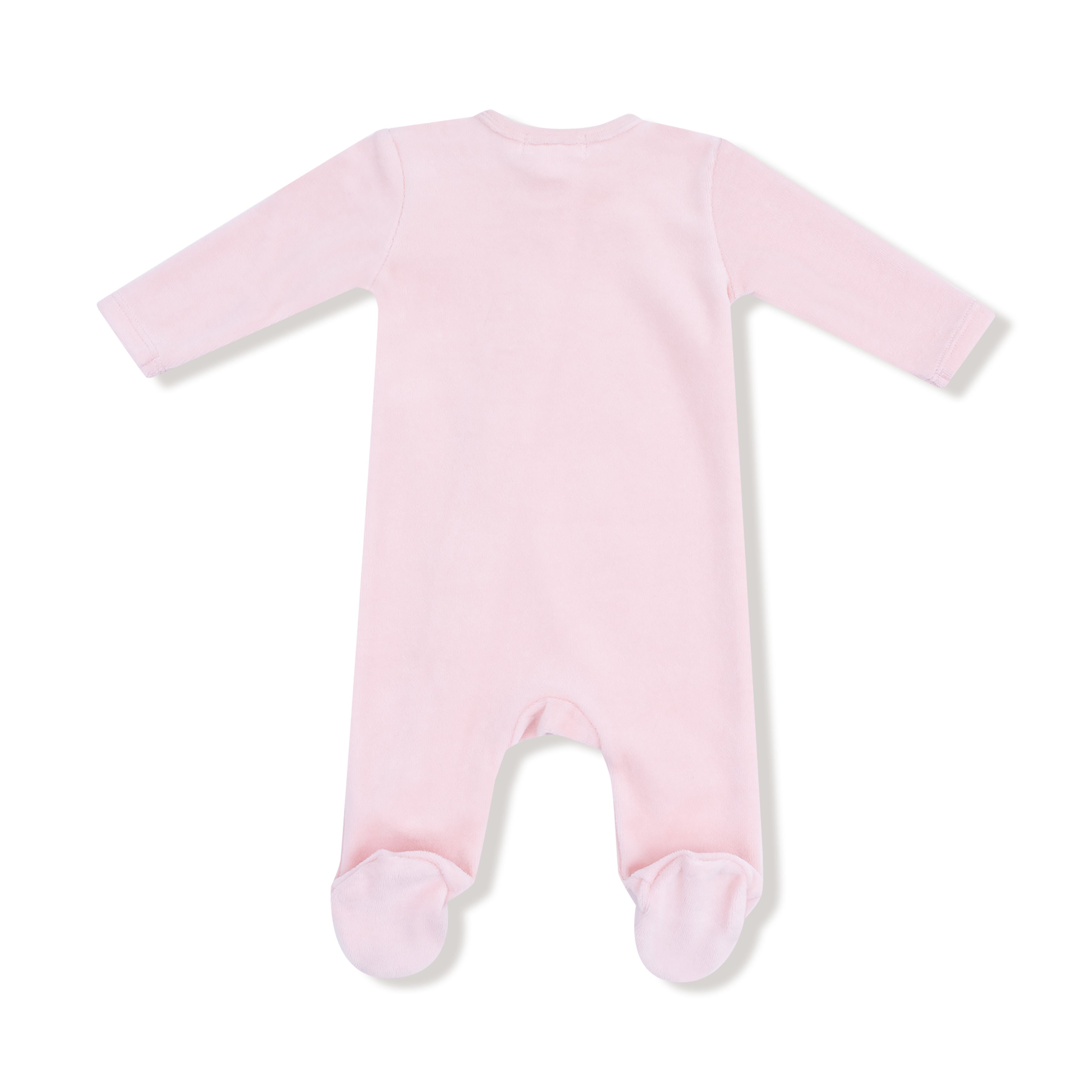 Velour Footie (Pink Velour Teddy Bear)