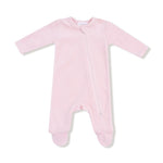 Velour Footie (Pink Velour Teddy Bear)
