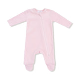 Velour Footie (Pink Velour Teddy Bear)