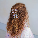 Mini Hair Clips (Scalloped Heart)