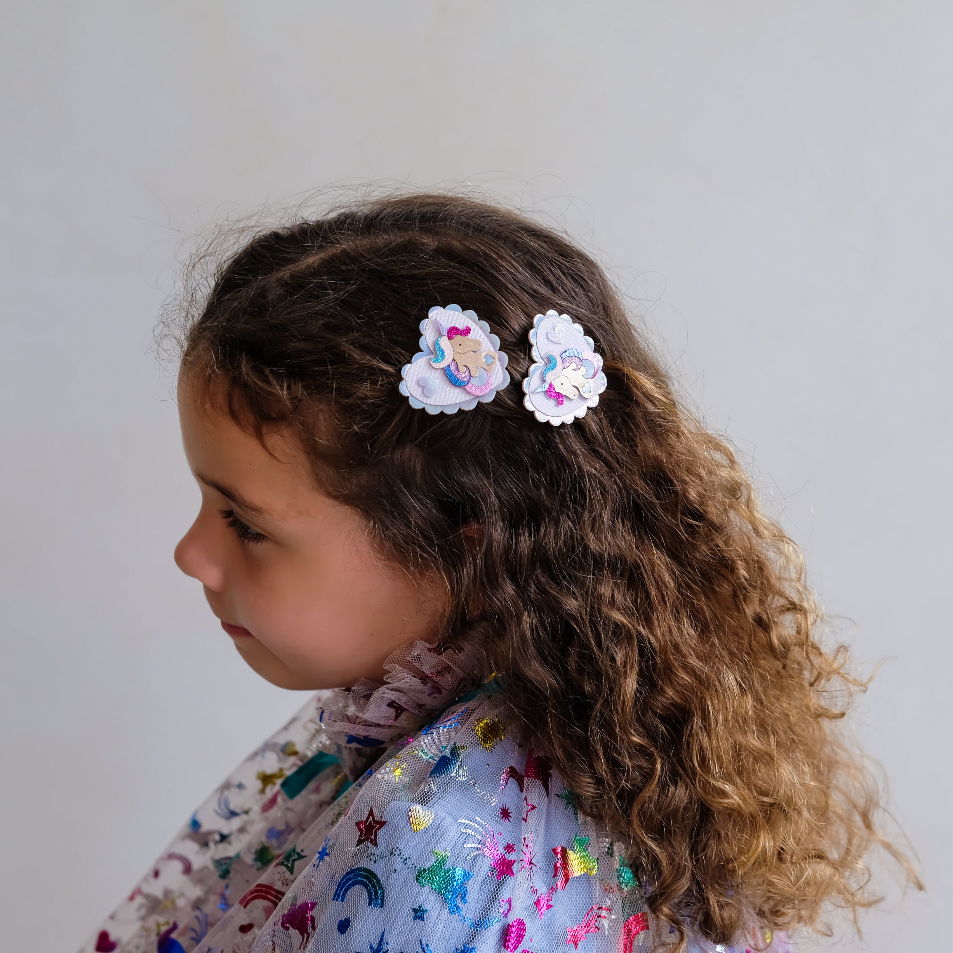 Hair Clips (Unicorn Heart)