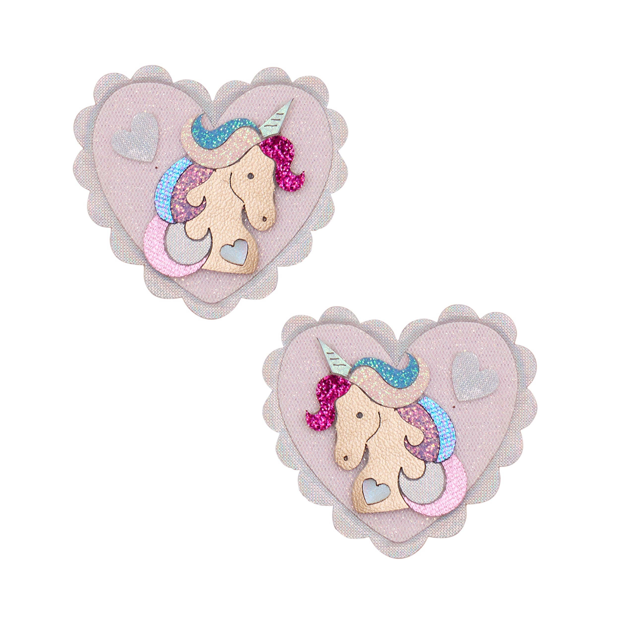 Hair Clips (Unicorn Heart)
