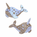 Hair Clips (Magical Narwhal)