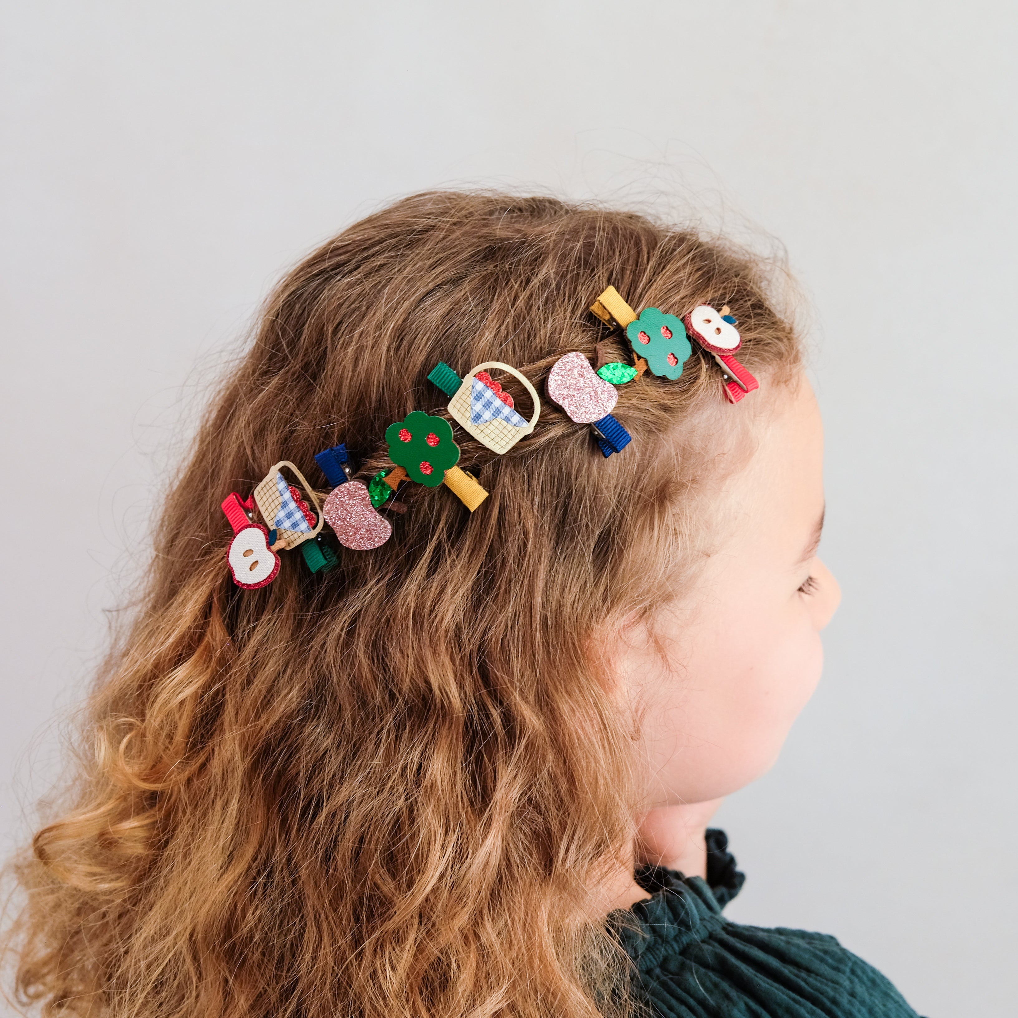 Mini Hair Clips (Apple Harvest)