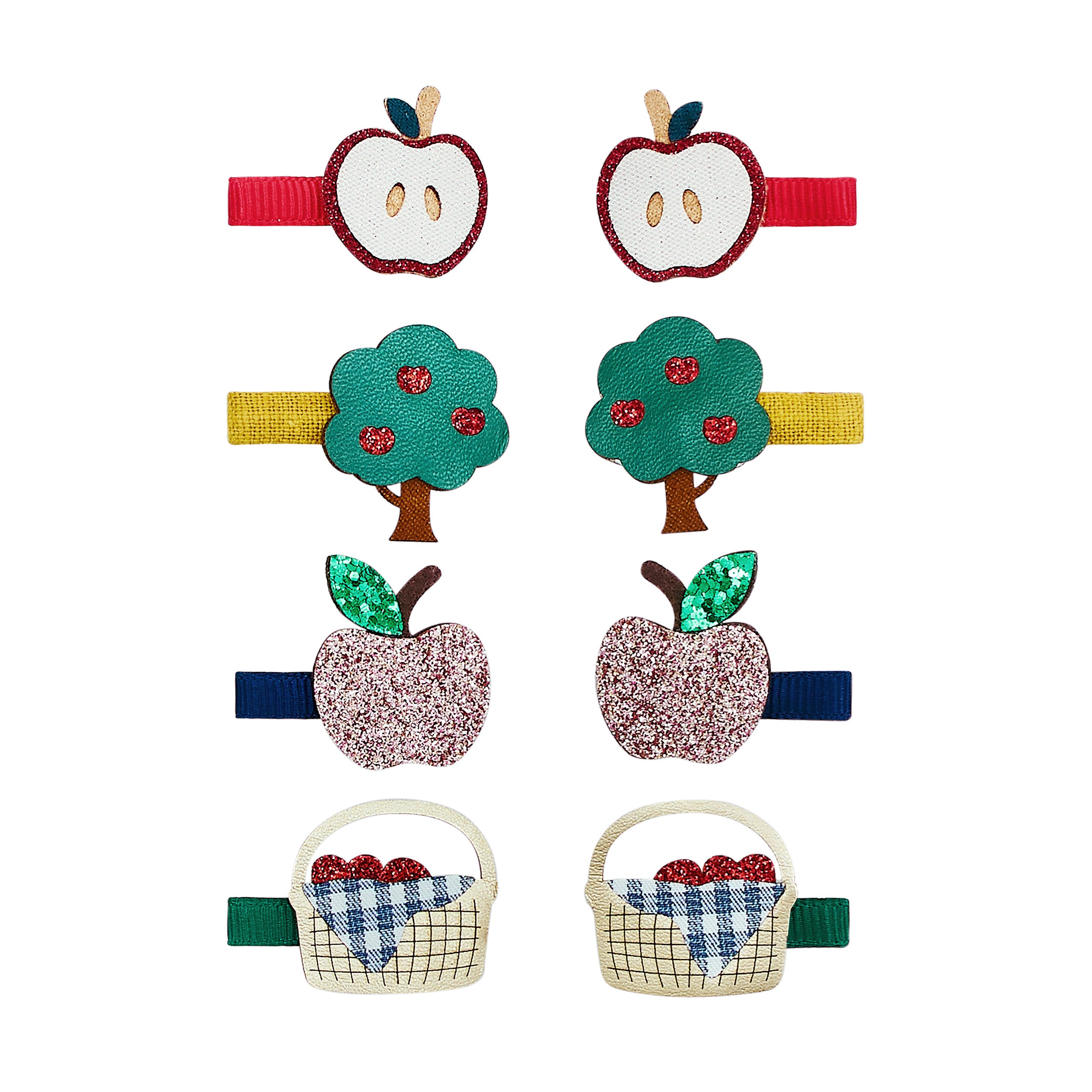 Mini Hair Clips (Apple Harvest)