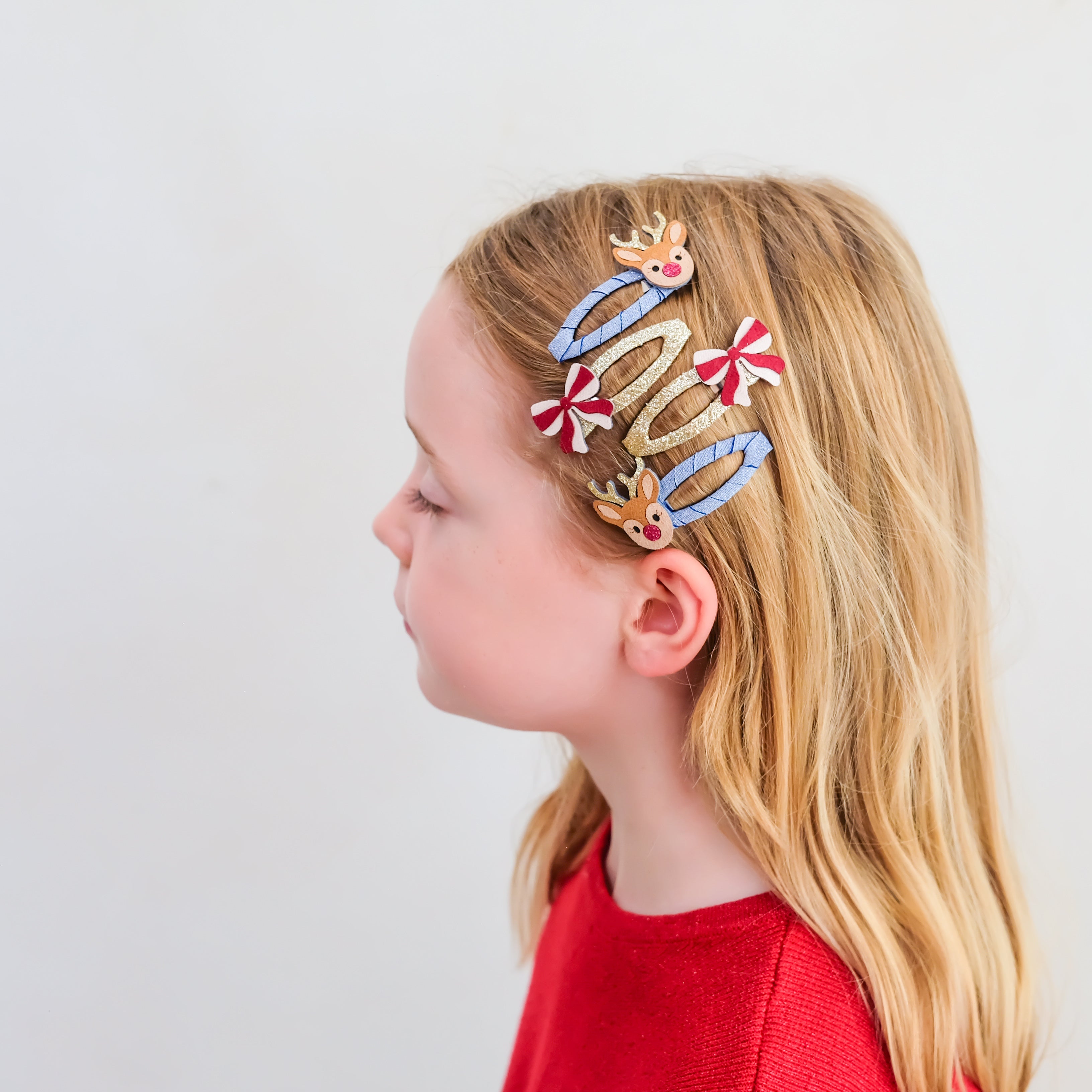 Mini Clic Clacs (Rudolph and Bow)