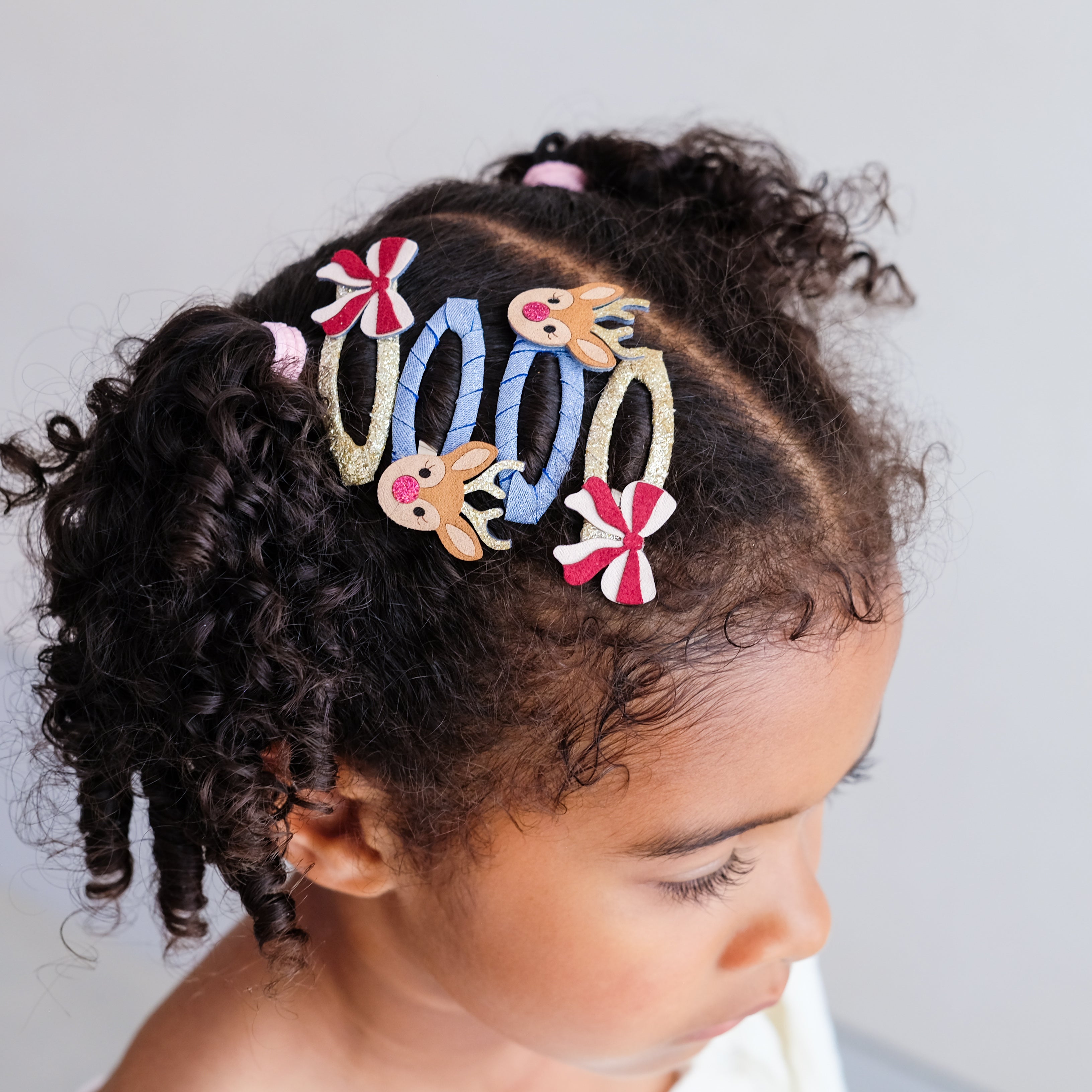 Mini Clic Clacs (Rudolph and Bow)