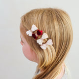 Salon Hair Clips (Glitter Velvet Bow)