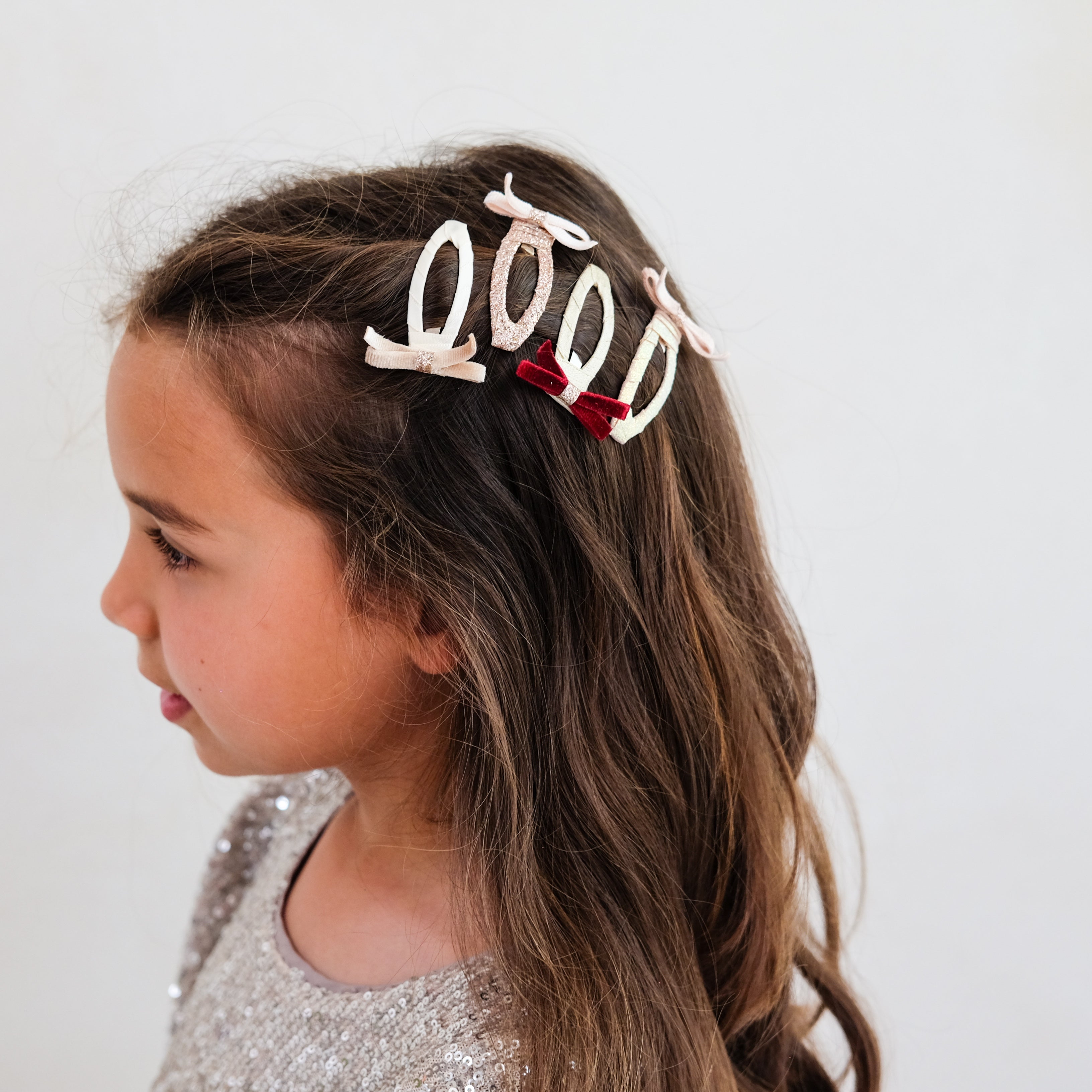 Mini Clic Clacs (Skinny Velvet Bow)