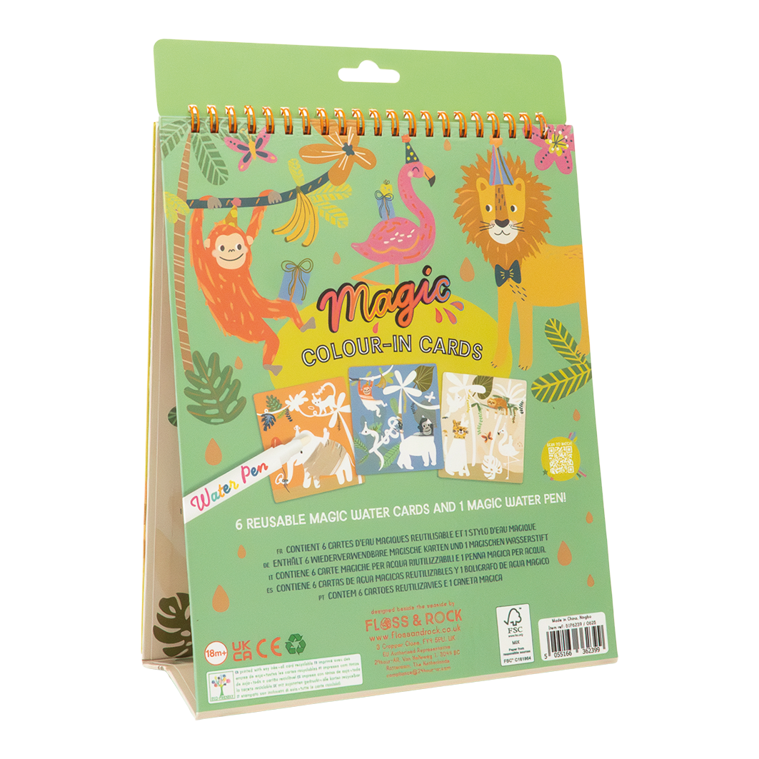 Magic Color Changing Watercard Easel and Pen (Jungle)