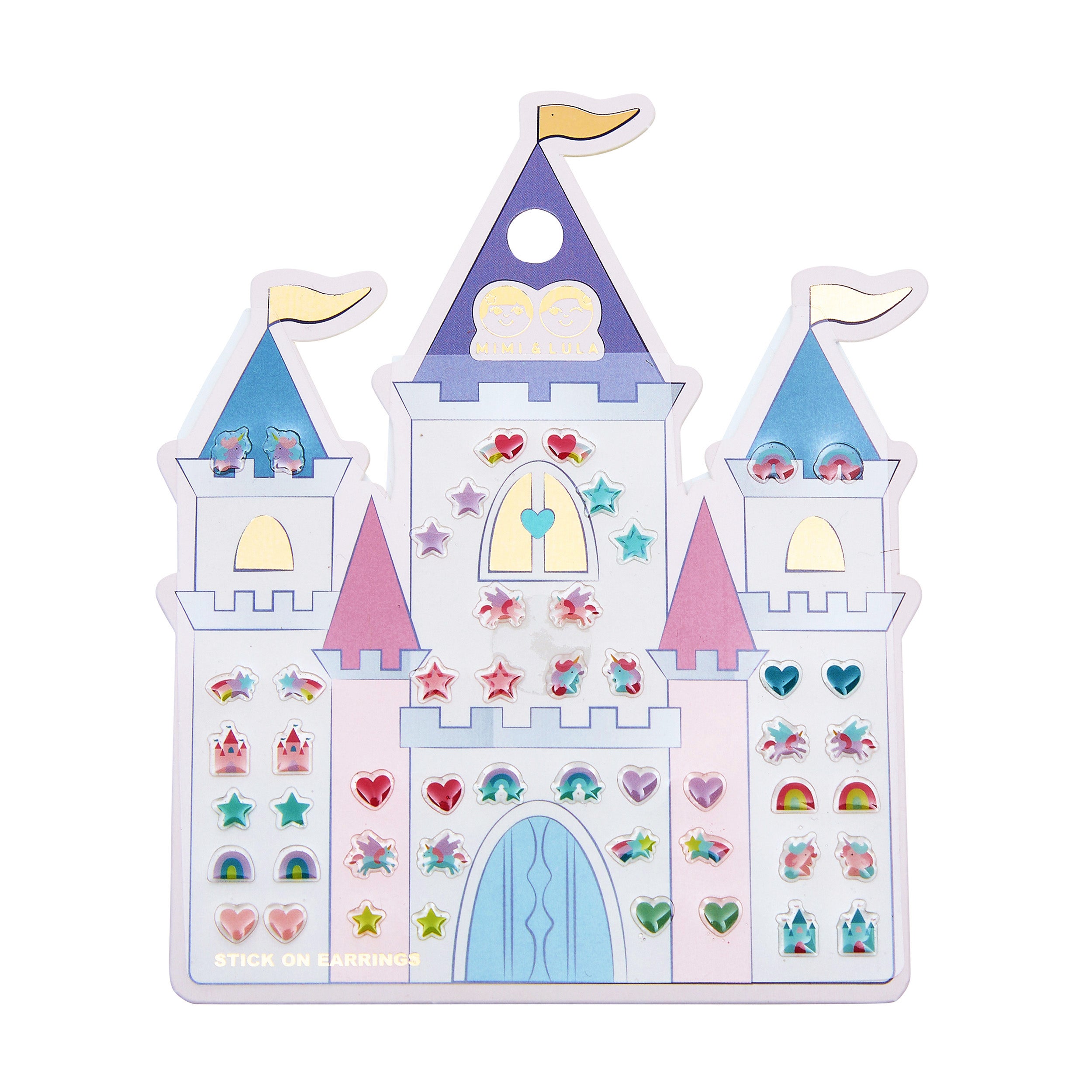 Stick On Earrings (Rainbow Castle)
