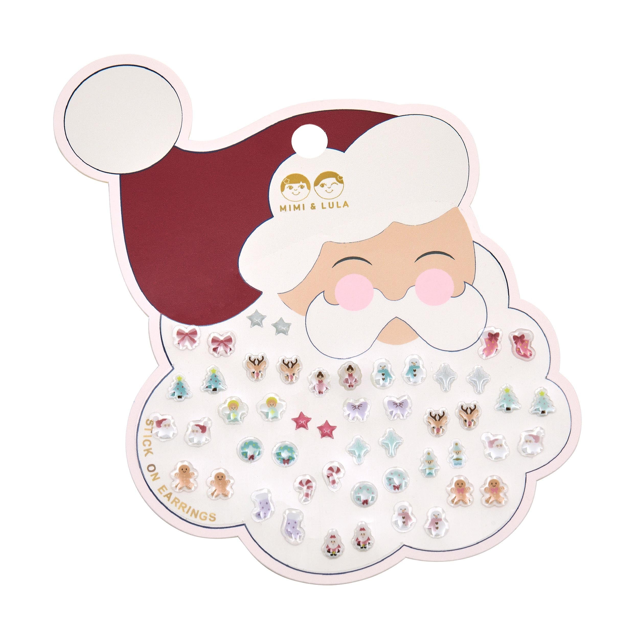 Stick On Earrings (Santa)
