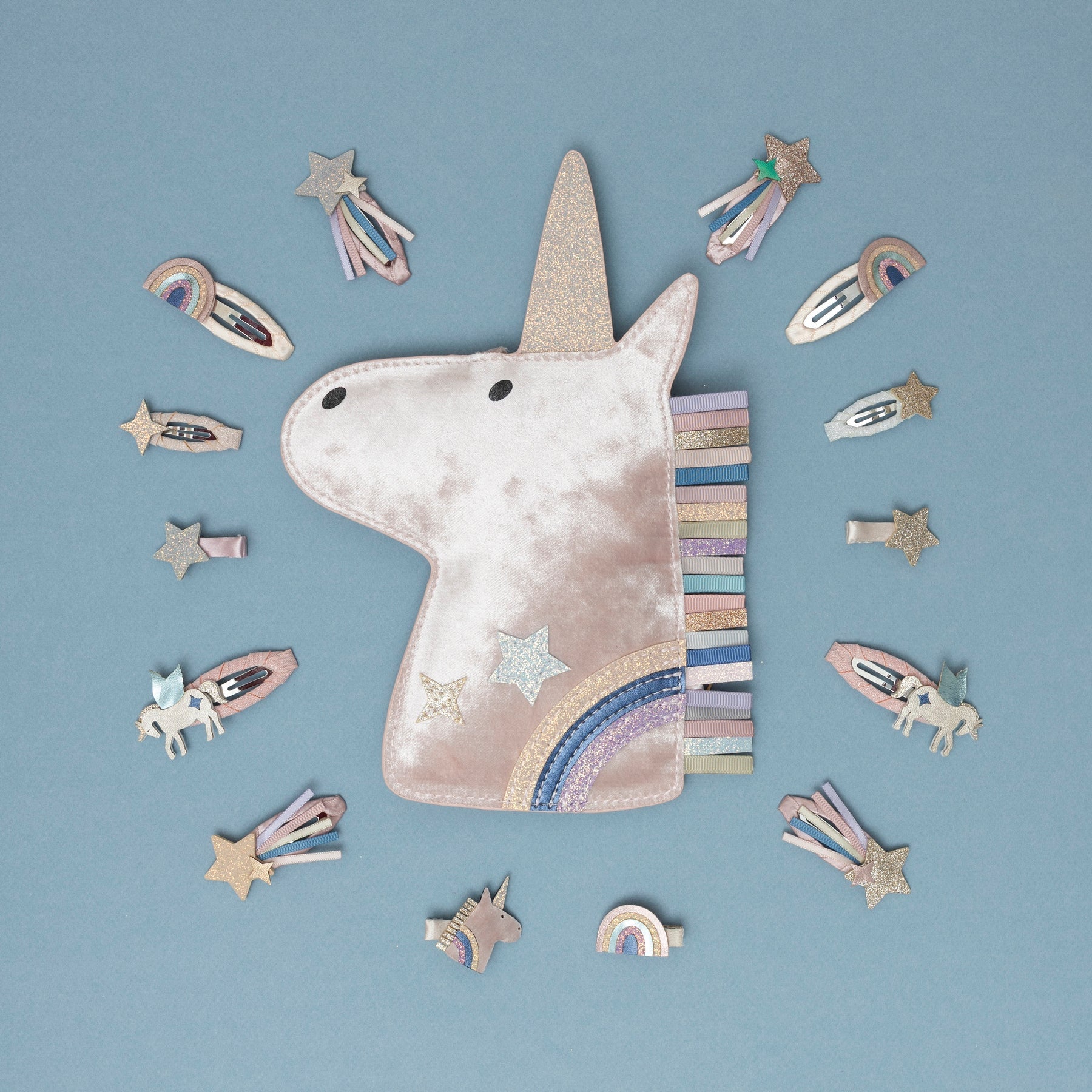 Celeste Unicorn Mini Clips (Pink Multi)