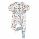 Convertible Zip Romper (Safari Snuggles)