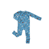 Bamboo Zip Convertible Romper (Blue Dogs)