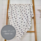 Muslin Swaddle Blanket (Elephantastic)