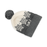 Ski Day Knit Beanie Hat (Charcoal)