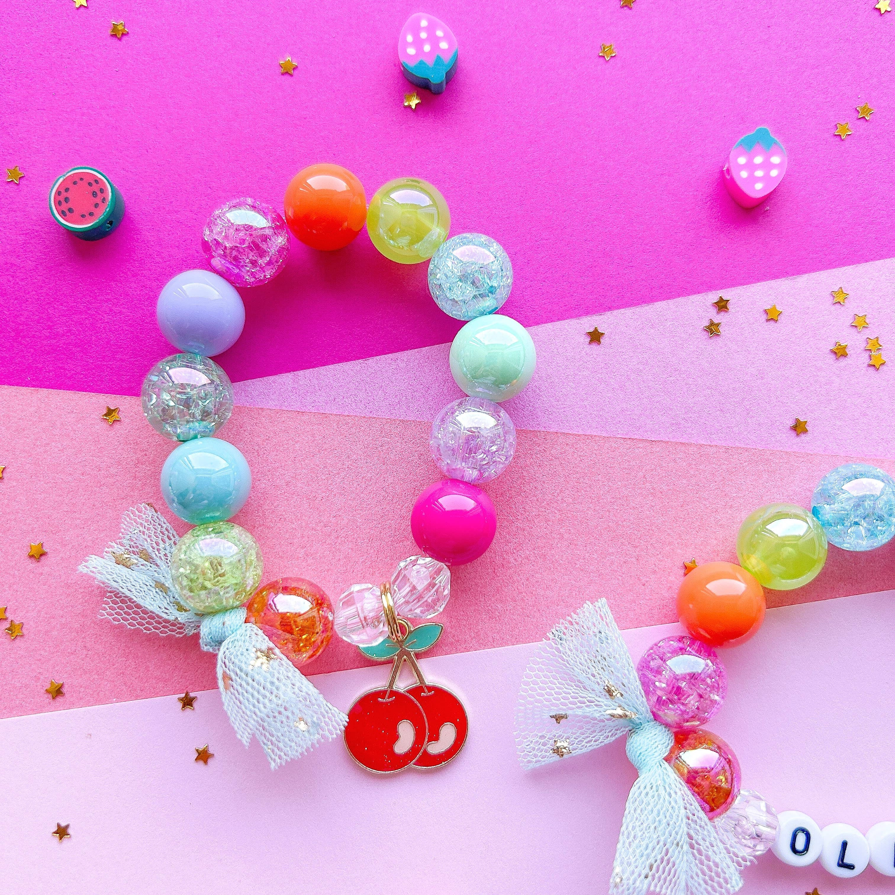 Rainbow Cherry Bracelet