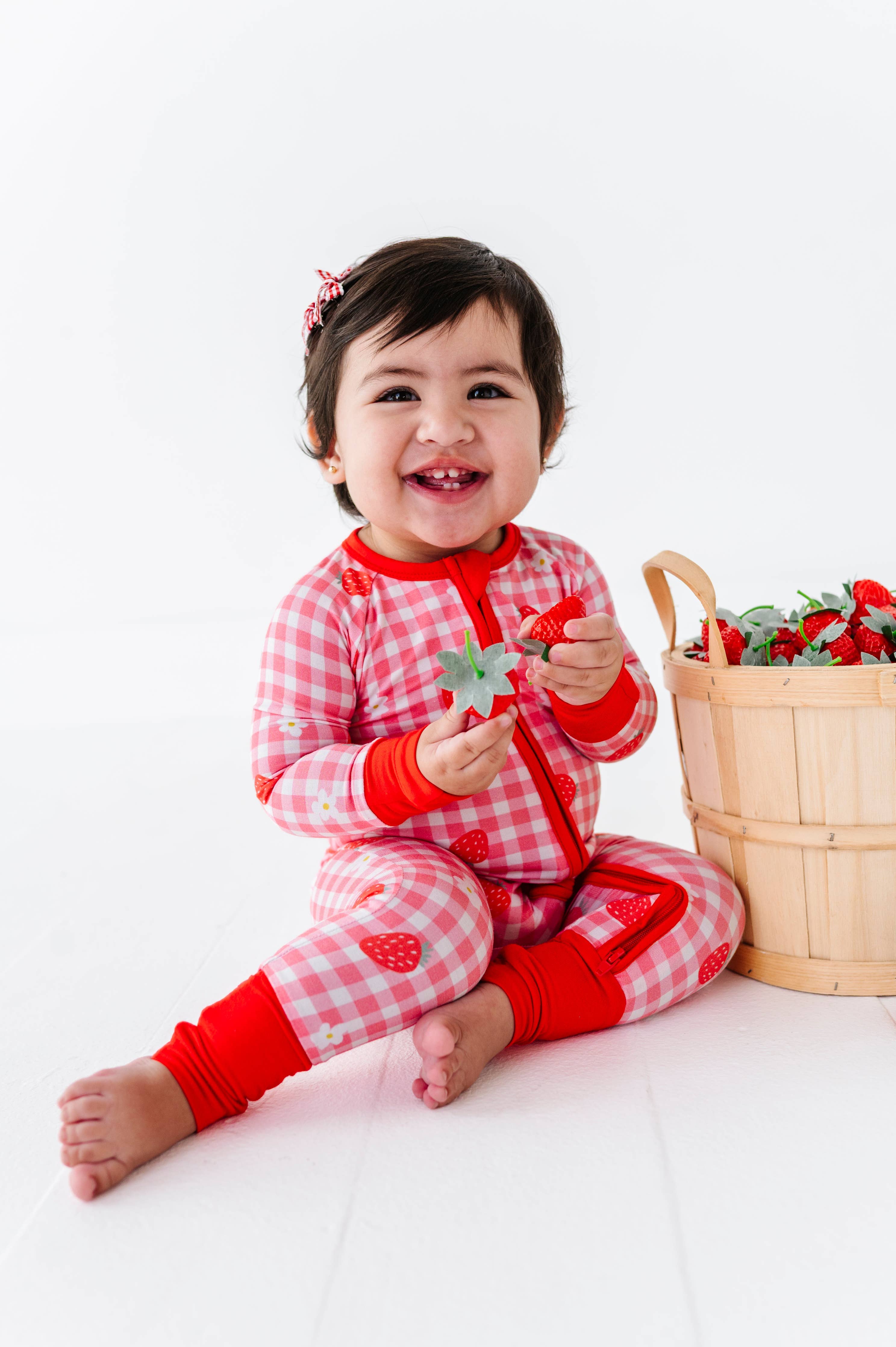 Convertible Footies (Strawberries & Dream)