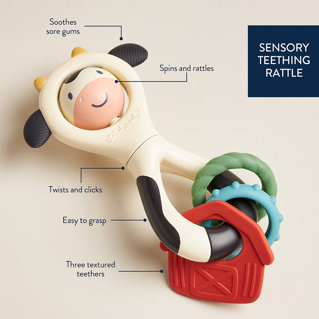 Itzy Spinner Rattle (Cow)