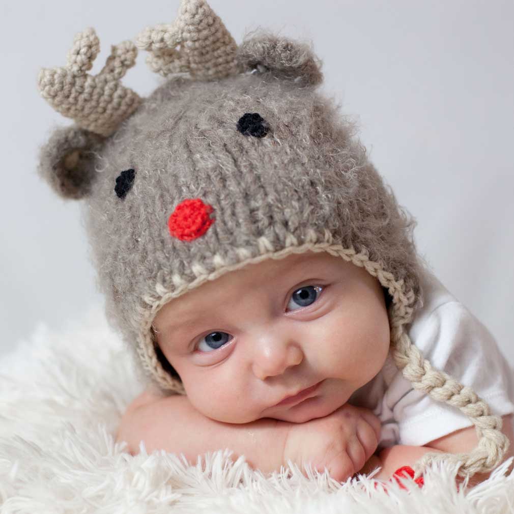 Rudolph Knit Beanie (Reindeer)