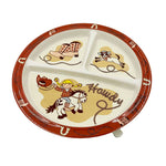 Divided Suction Plate (Howdy Cowgirl)