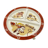 Divided Suction Plate (Howdy Cowgirl)