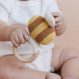Teether Crochet Rattle Toy (Bee)