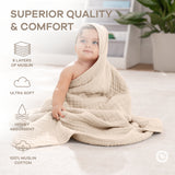 Set of 2 Hooded Baby Towel (Sand)